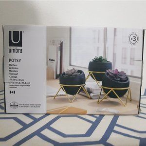 NIB Umbra Potsy 3 Planters